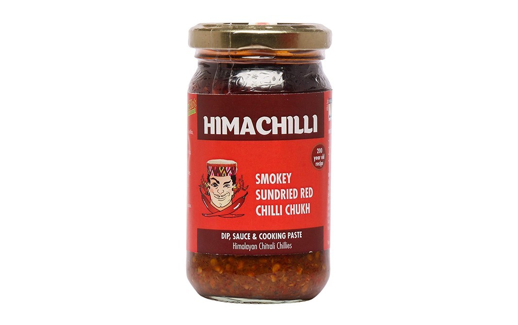 Himachilli Smokey Sundried Red Chilli Chukh   Glass Jar  200 grams